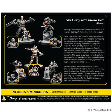 Star Wars Shatterpoint: Clone Force 99 Squad Pack - Saltire Games
