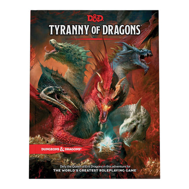 Tyranny of Dragons (D&D Adventure Book combines Hoard of the Dragon Queen + The Rise of Tiamat) (Dungeons & Dragons) Physical Book - Saltire Games