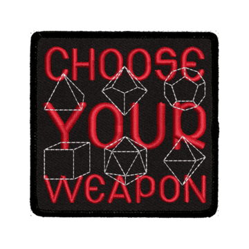 Choose Your Weapon Patch - Saltire Games