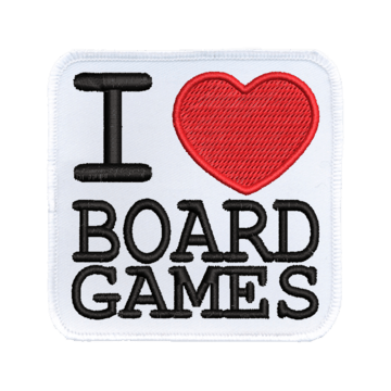 I (heart) Board Games Patch - Saltire Games