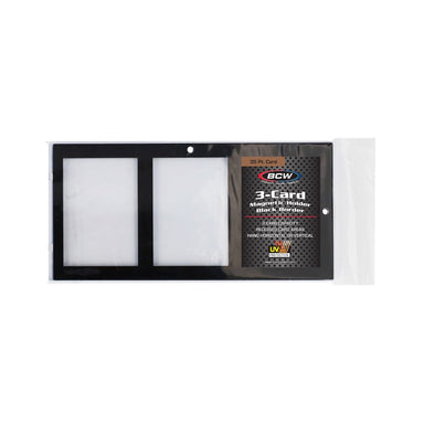 Magnetic 3-Card Holder - 35 PT. Black Border - Saltire Games