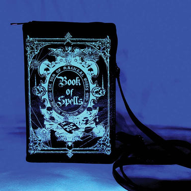 Glow in the Dark Book of Spells Clutch Bag - Saltire Games