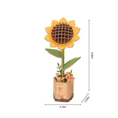 3D Wooden Flower Puzzles: Sunflower - Saltire Games