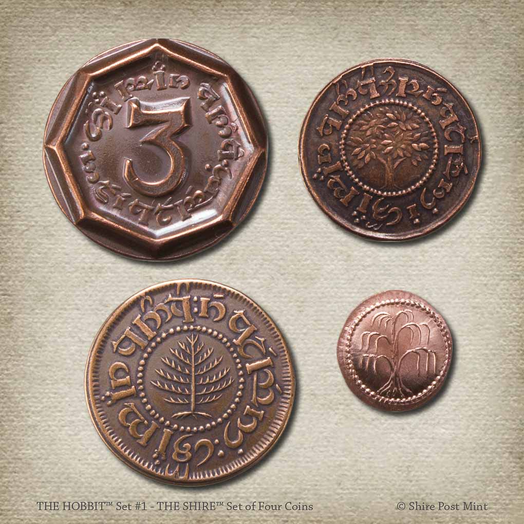 The Hobbit Set #1 - The Shire Set of Four Coins - Saltire Games