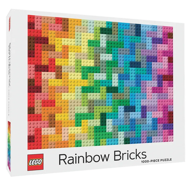 Rainbow Bricks 1,000-Piece Puzzle - Saltire Games