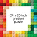 Rainbow Bricks 1,000-Piece Puzzle - Saltire Games