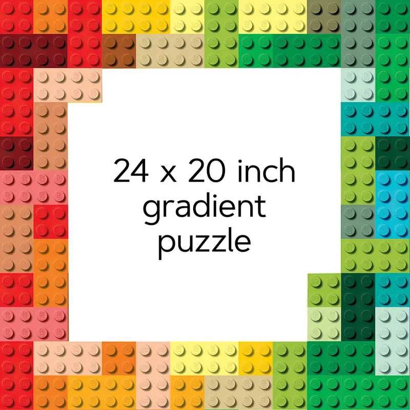 Rainbow Bricks 1,000-Piece Puzzle - Saltire Games