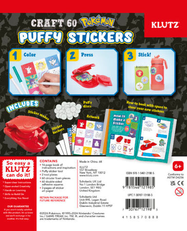 Klutz: Pokemon Color-In 3D Stickers - Saltire Games