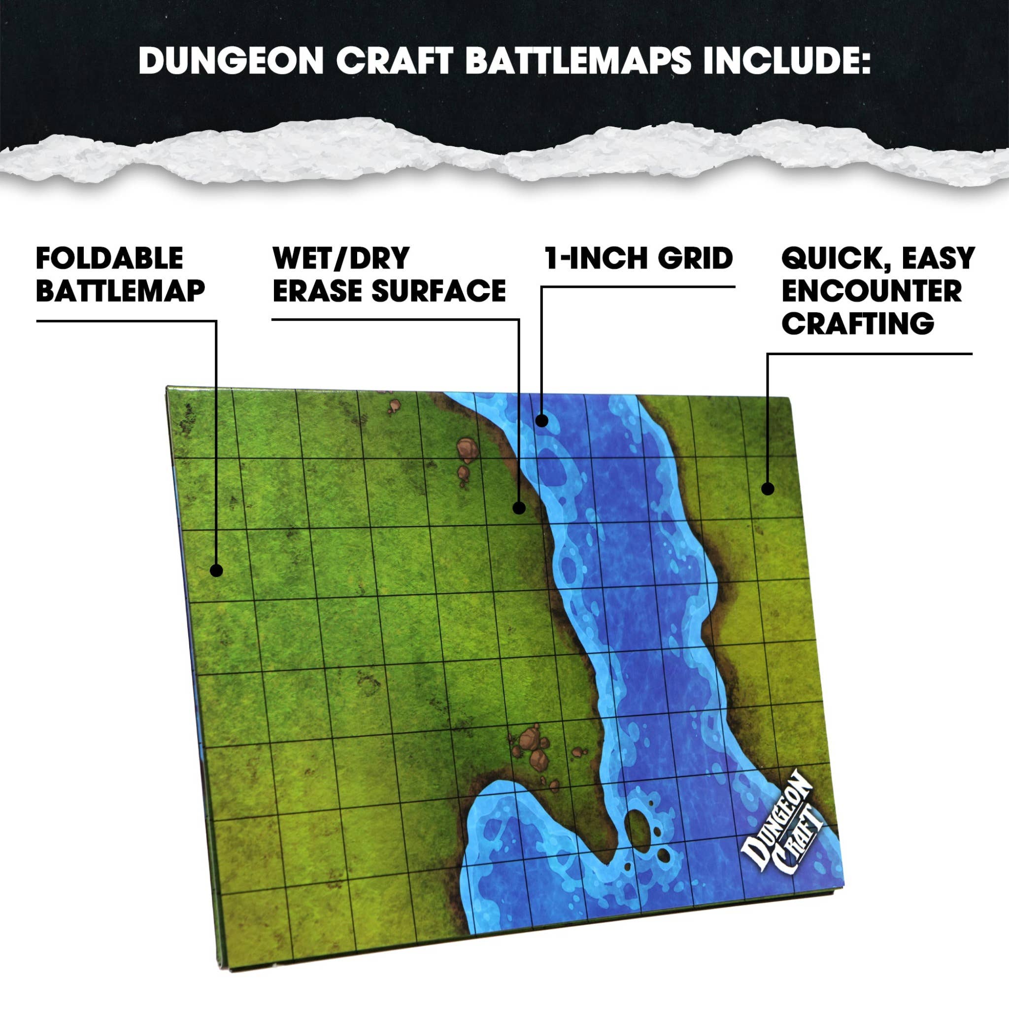 BattleMap: Grasslands battle map for DnD - Saltire Games