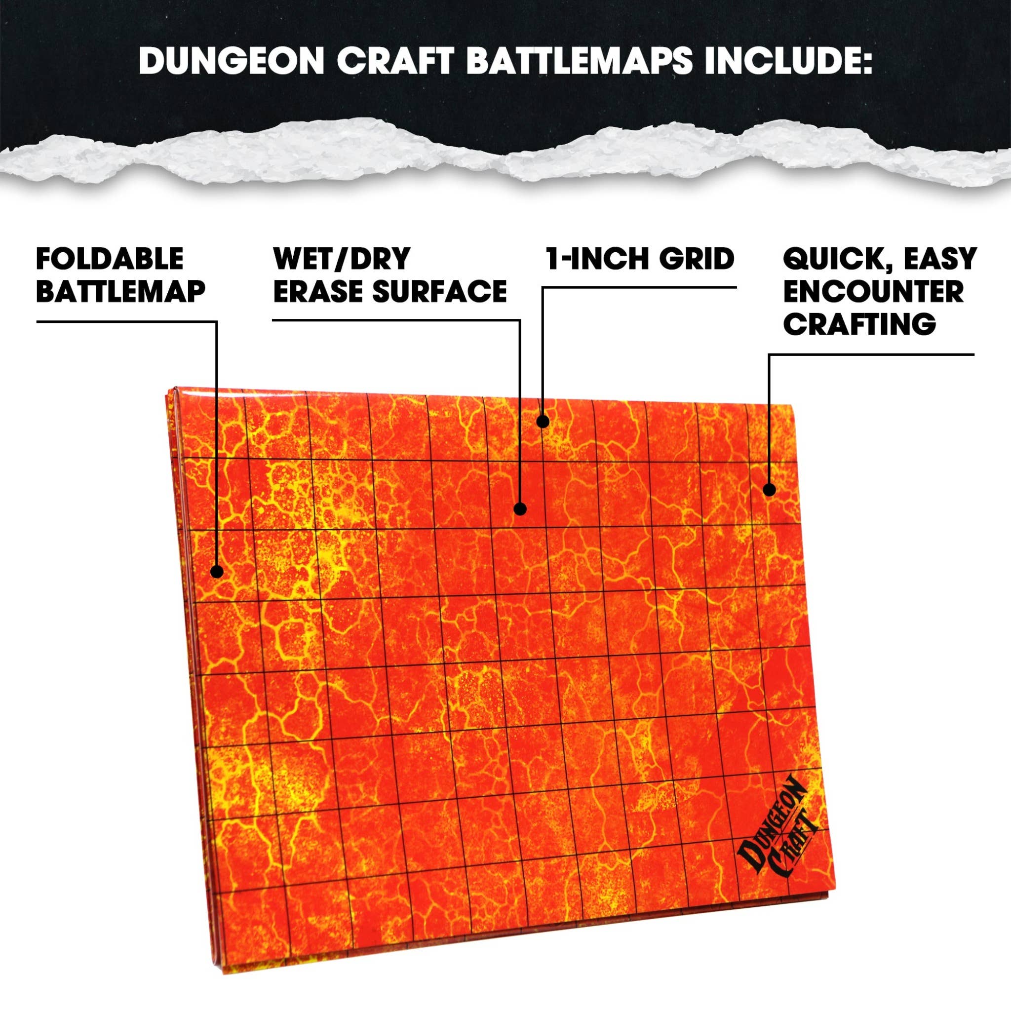 BattleMap: Hell RPG battle map for DnD - Saltire Games