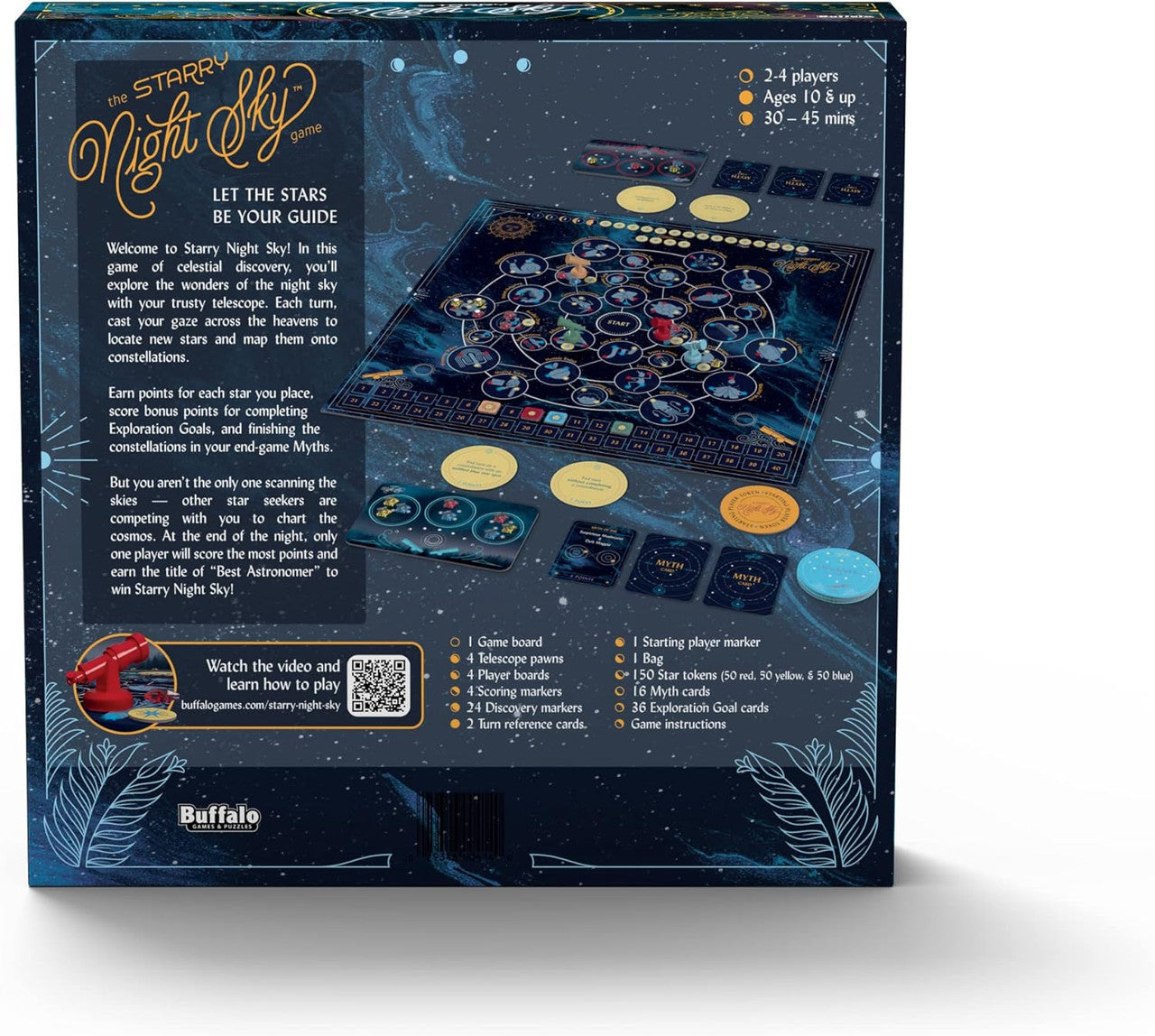 Starry Night Sky Game - Constellation Exploration Board Game - Saltire Games