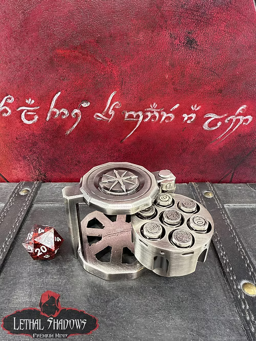 Revolver Dice - Silver - Saltire Games