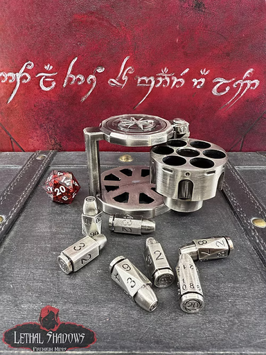 Revolver Dice - Silver - Saltire Games