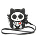 Glow in the Dark Sugar Skull Cat Crossbody Bag - Saltire Games