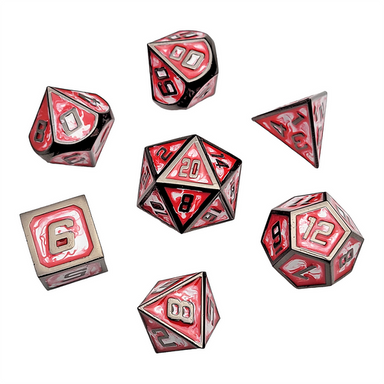 Blood Bank Metal RPG Dice Set - Saltire Games