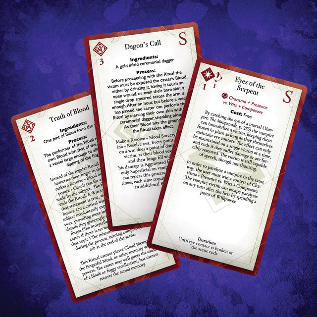 Vampire The Masquerade 5th Edition Roleplaying Game Discipline Deck Accessory - Saltire Games