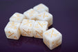 -1/-1 Pearl White Counters for Magic - set of 8 - Saltire Games