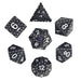 Dragon's Gaze Silver Metal RPG Dice Set - Saltire Games