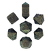 Nahuatl's Chance Green Metal RPG Dice Set - Saltire Games