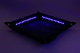 Blacklight Dice Tray with d20: Black - Saltire Games