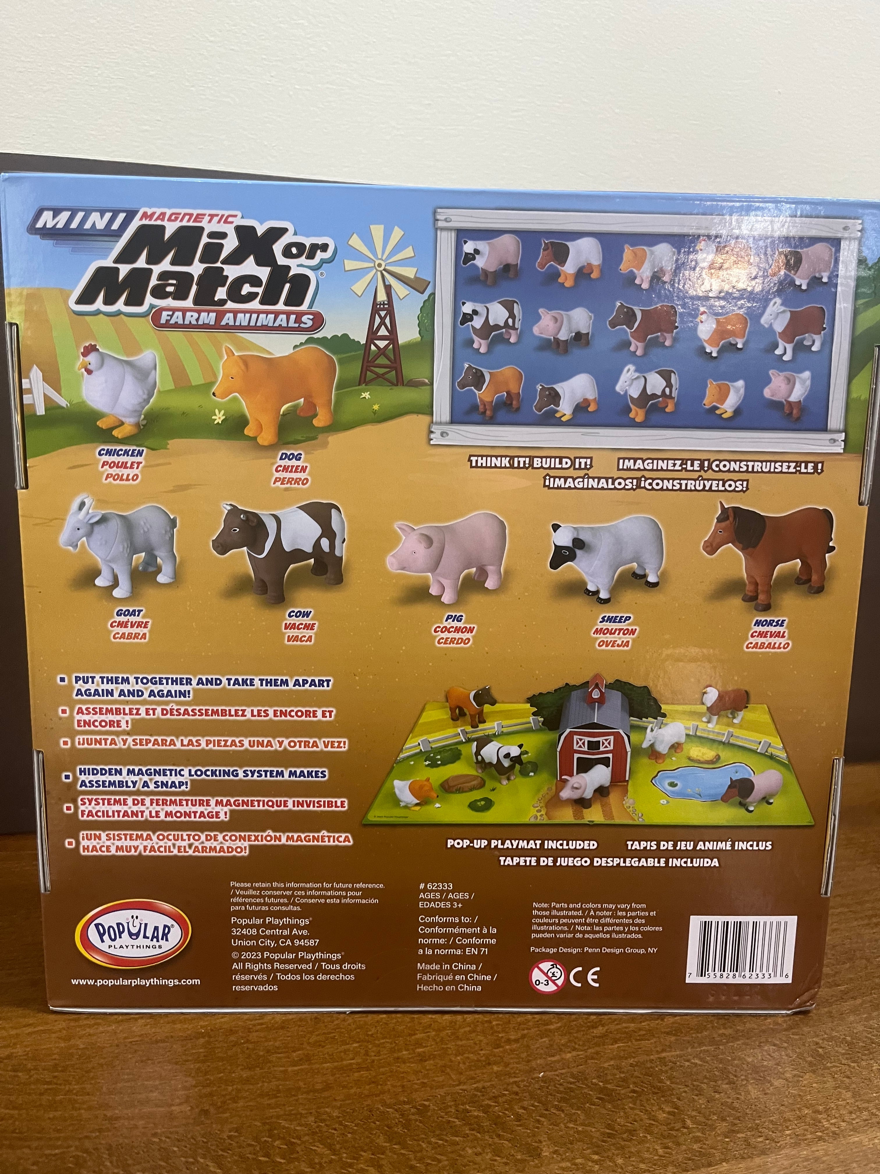 Mix & Match Magnetic Farm Animals - Saltire Games