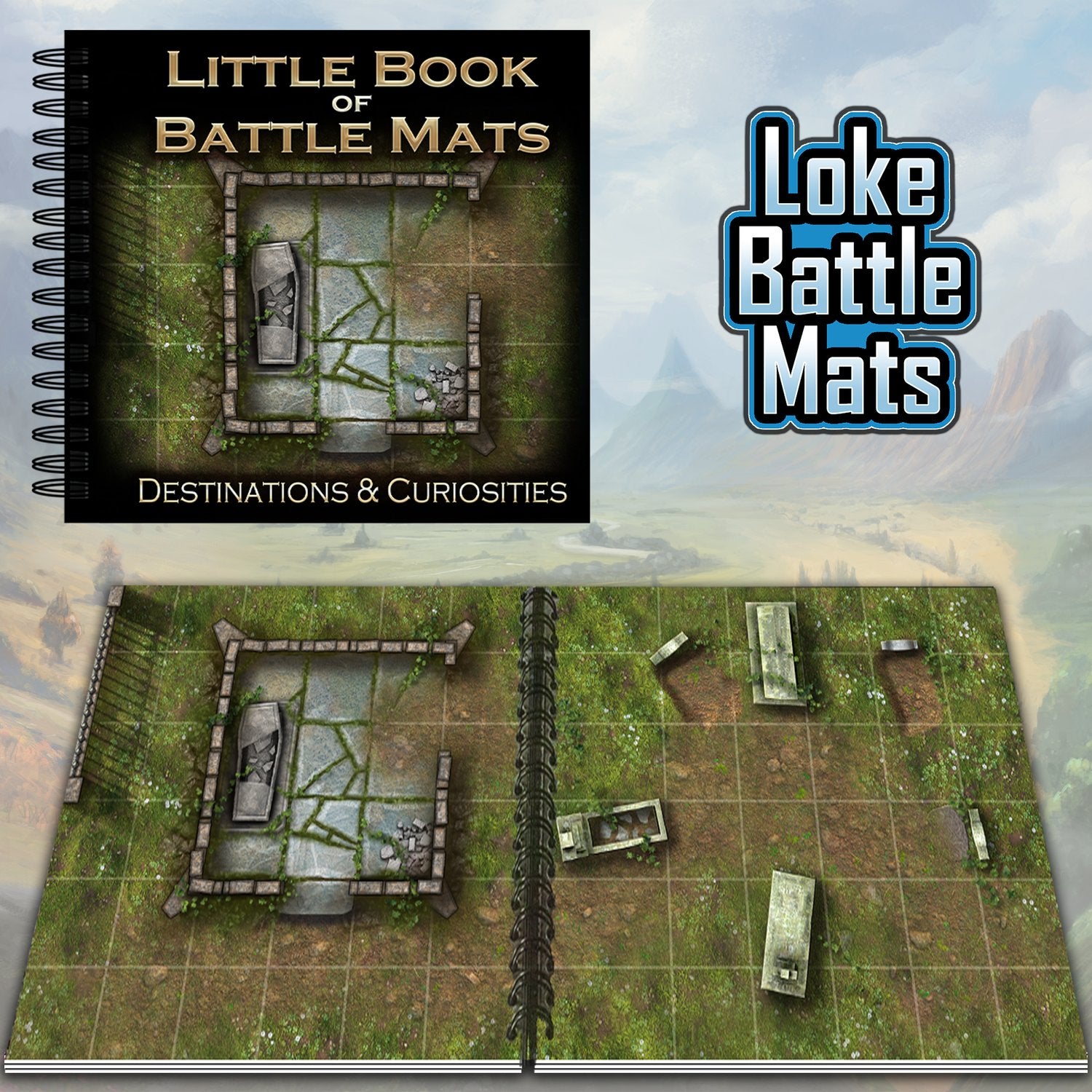 Little Book of Battle Mats - Destinations & Curiosities (6x6")