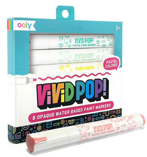 Vivid Pop!: Opaque  Water-Based Paint Markers - Pastel - Saltire Games