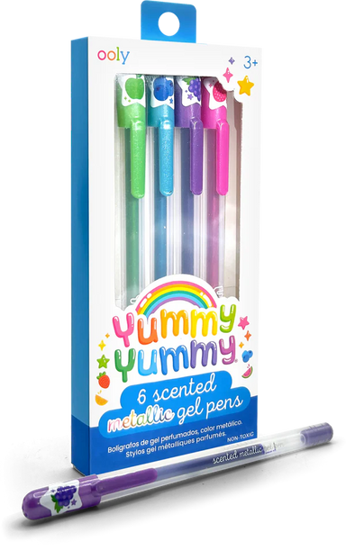 Yummy Yummy: Scented Gel Pens - Metalic - Saltire Games