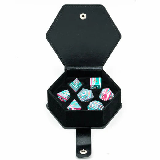 Textured Turquoise Pink & Teal - Engraved - Saltire Games