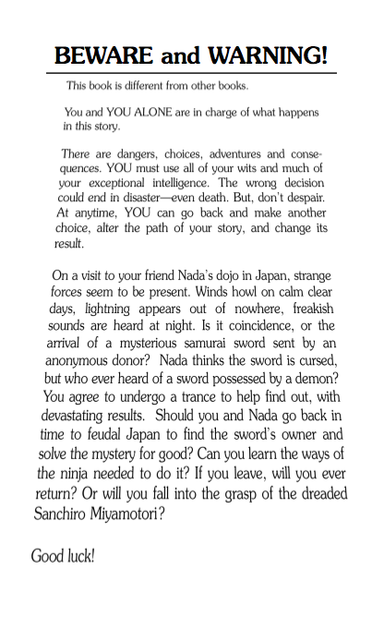 Secret Of The Ninja, Children's Book - Saltire Games