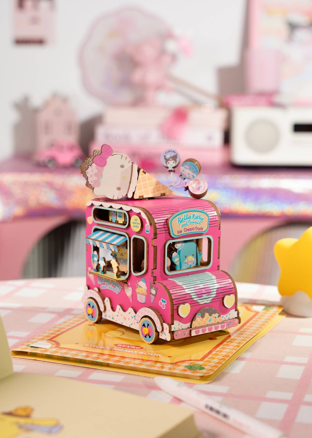 Hello Kitty® And Friends Wooden Music Box: Ice Cream Truck - Saltire Games