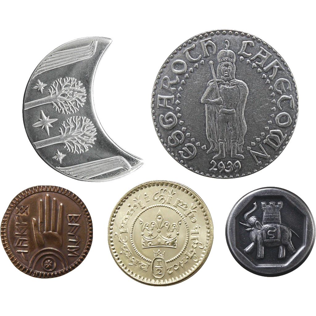 The Lord of the Rings Set #2 - Middle-earth Set of Five Coin: Default Title - Saltire Games