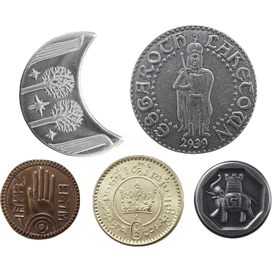 The Lord of the Rings Set #2 - Middle-earth Set of Five Coin: Default Title - Saltire Games