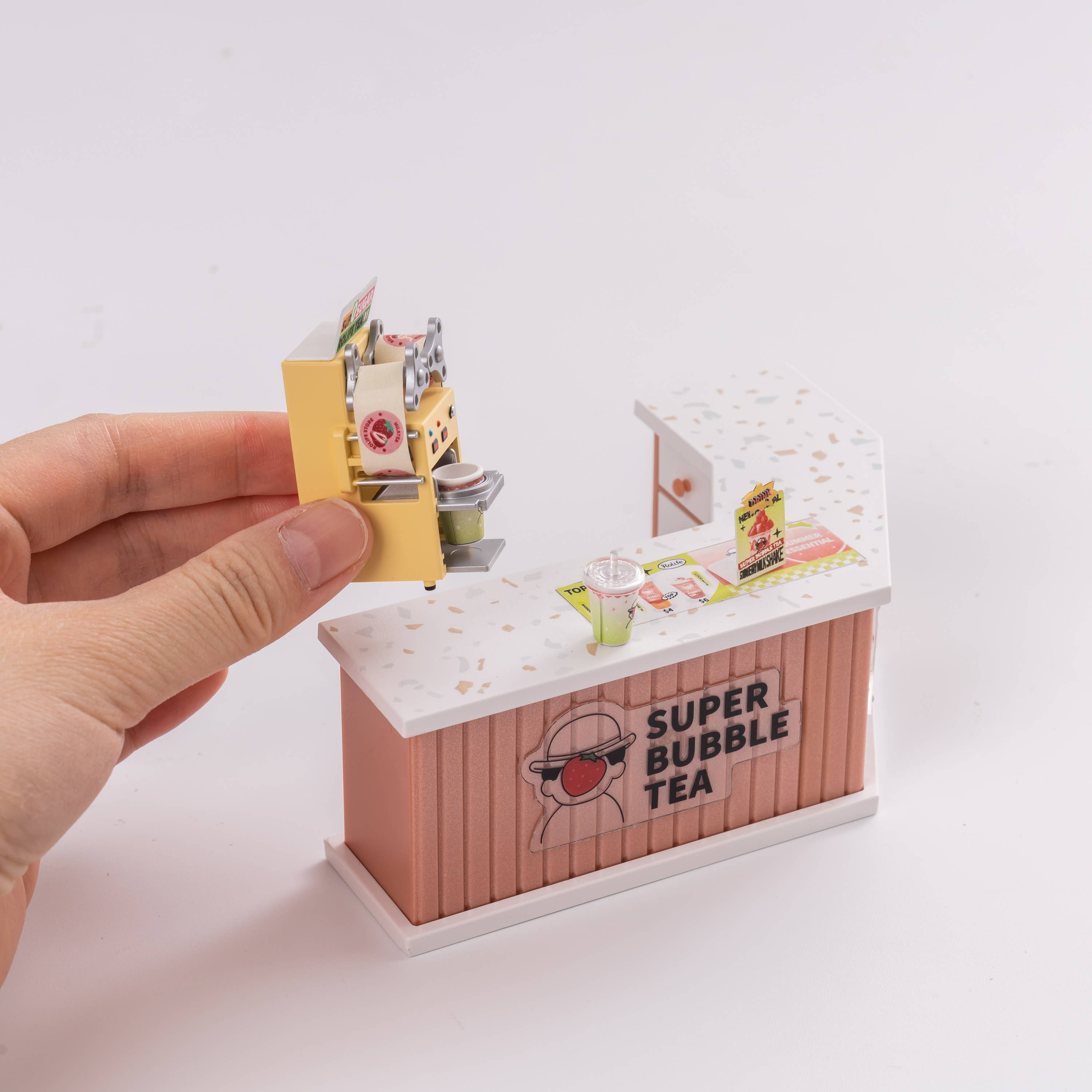 DIY Miniature House Kit: Double Joy Bubble Tea - Saltire Games