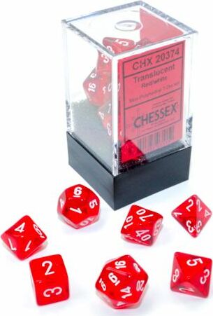 Translucent Red/White MINI 7 - Saltire Games