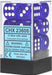 Translucent 16mm D6 Blue/white Dice Block™ (12 dice) - Saltire Games