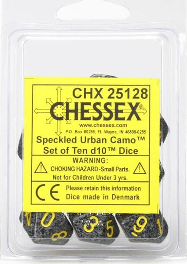 Speckled Urban Camo d10 set - Saltire Games