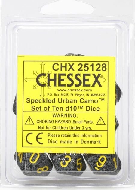 Speckled Urban Camo d10 set - Saltire Games