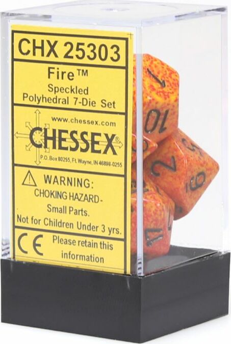 Speckled® Polyhedral Fire 7-Die Set - Saltire Games