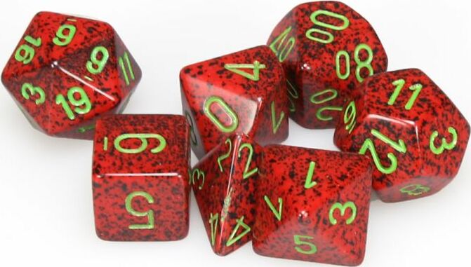 Speckled® Polyhedral Strawberry™ 7-Die Set - Saltire Games