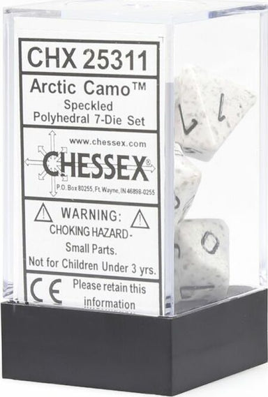 Speckled® Polyhedral Arctic Camo™ 7-Die Set - Saltire Games