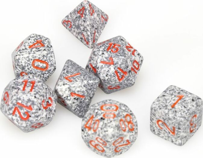 Speckled® Polyhedral Granite™ 7-Die Set - Saltire Games