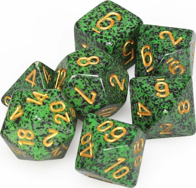 Speckled® Polyhedral Golden Recon™ 7-Die Set - Saltire Games