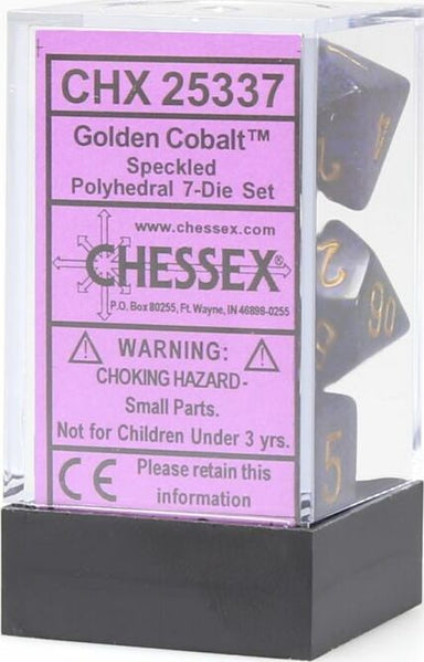 Speckled® Polyhedral Golden Cobalt™ 7-Die Set - Saltire Games