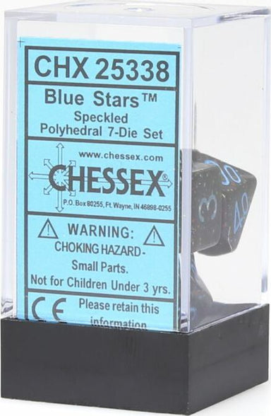 Speckled® Polyhedral Blue Stars™ 7-Die Set - Saltire Games