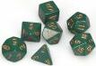 Opaque Polyhedral Dusty Green/copper 7-Die Set - Saltire Games