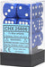 Opaque 16mm D6 Blue/white Dice Block™ (12 dice) - Saltire Games