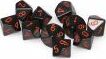 Opaque: Poly D10 Black/Red (10) - Saltire Games