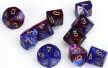 Gemini Blue Purple Gold d10 set - Saltire Games