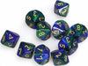 Gemini 3: D10 Blue Green/Gold ( - Saltire Games